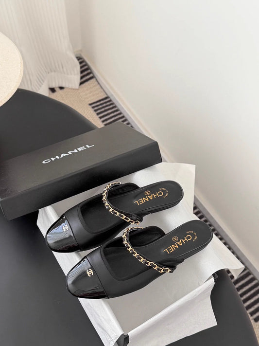 Mary Jane open-back flats