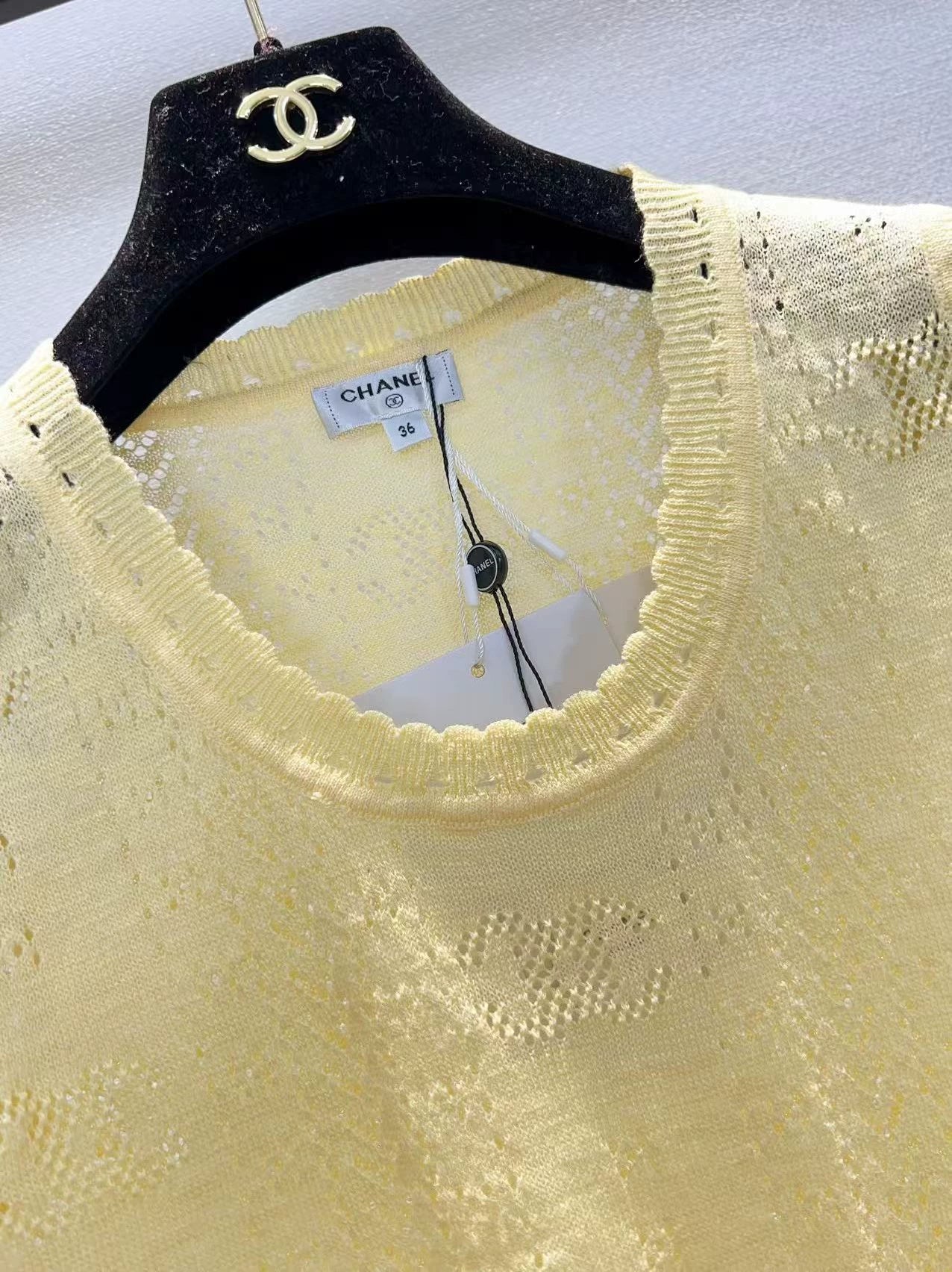 26ss Openwork Knit Sleeveless Vest