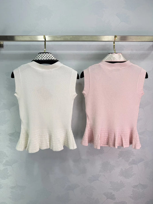 Knitted Vest + Scarf