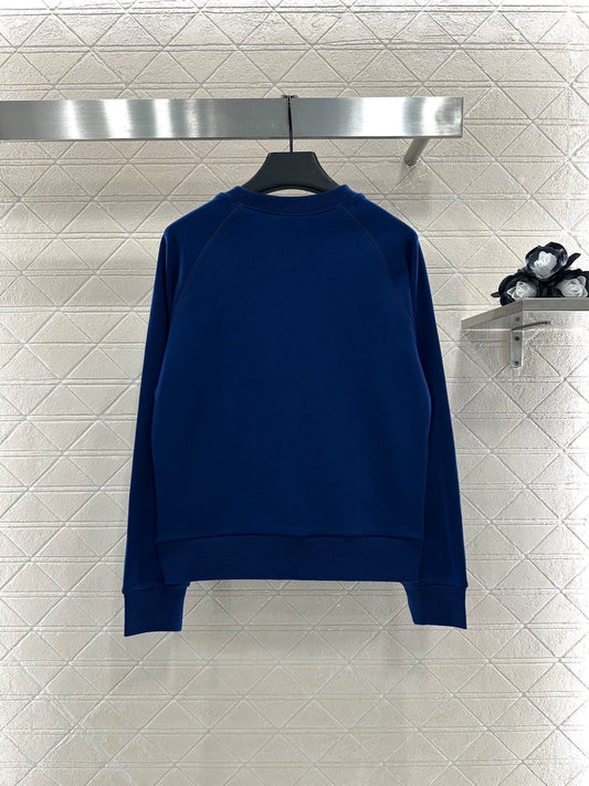 25fw Printed round neck hoodie