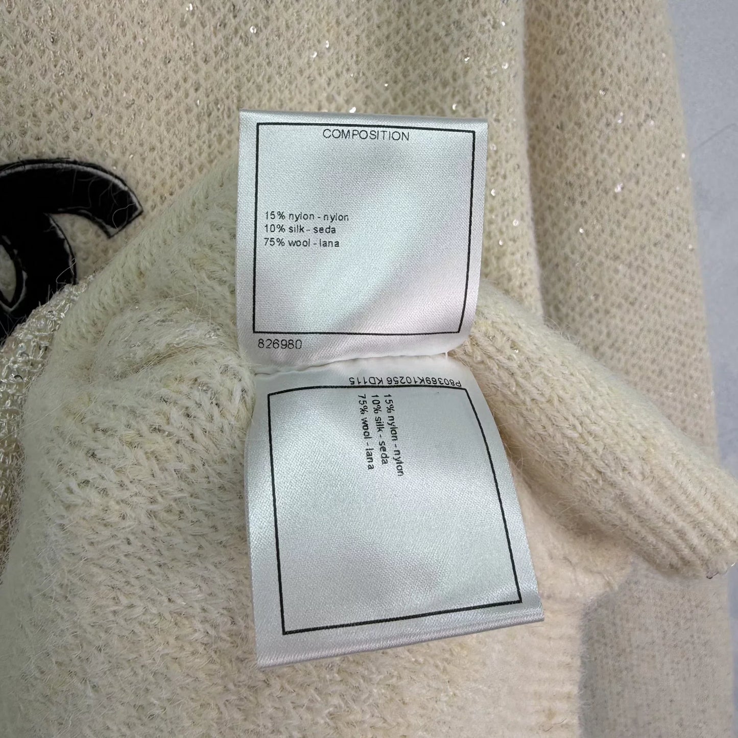 Rhinestone-embellished sweater