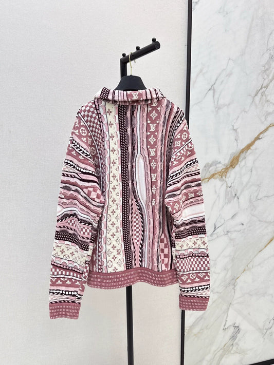25fw Flower jacquard sweater