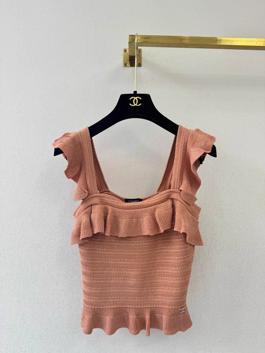 26ss Ruffled Knit Set