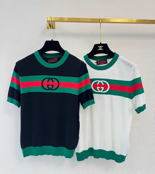 26ss Striped Knit T-Shirt