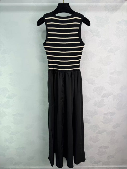 Striped Knit Vest Dress