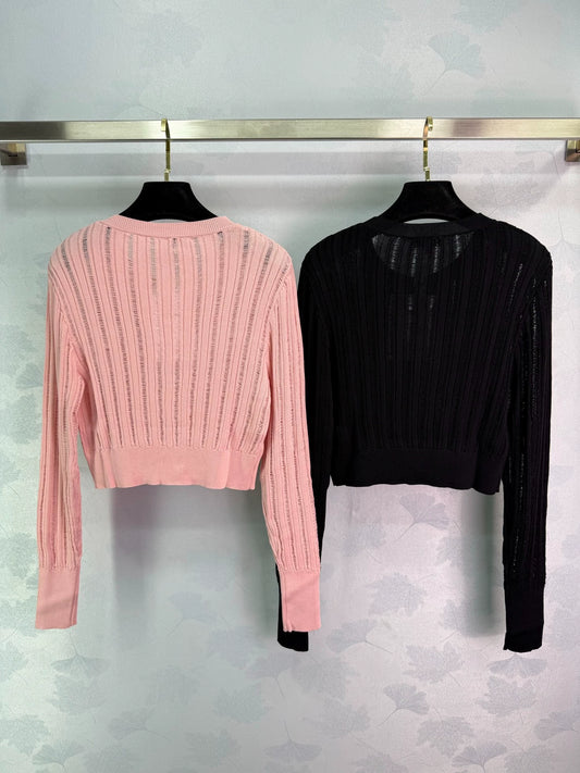 26ss Ribbed Knit Cardigan