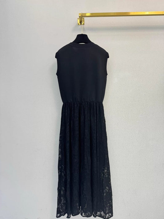 Lace-trimmed Dress