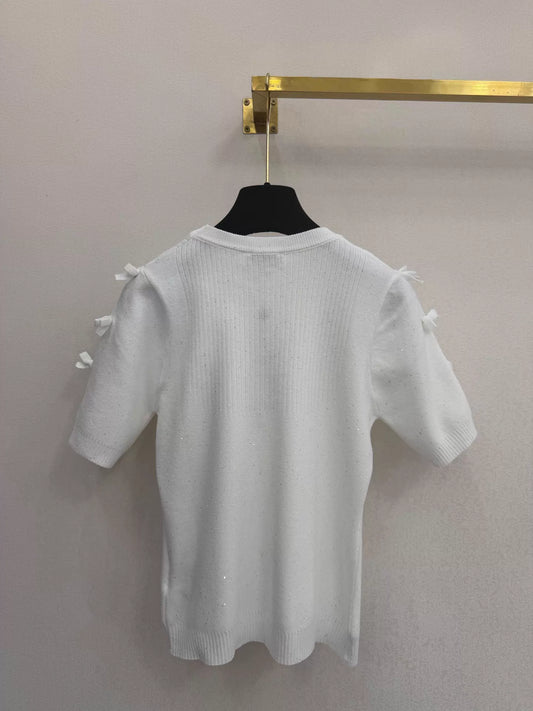 26ss Bow Knit T-Shirt