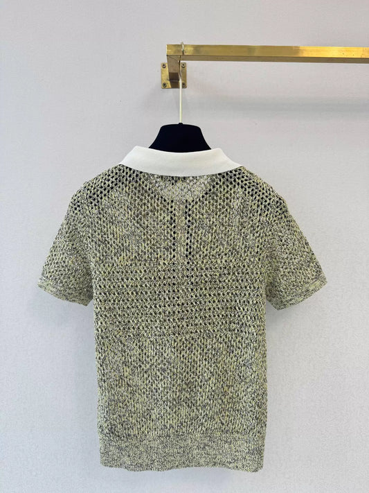 26ss Collared Knit T-Shirt