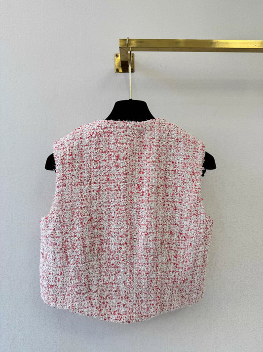 Tweed Sleeveless Vest