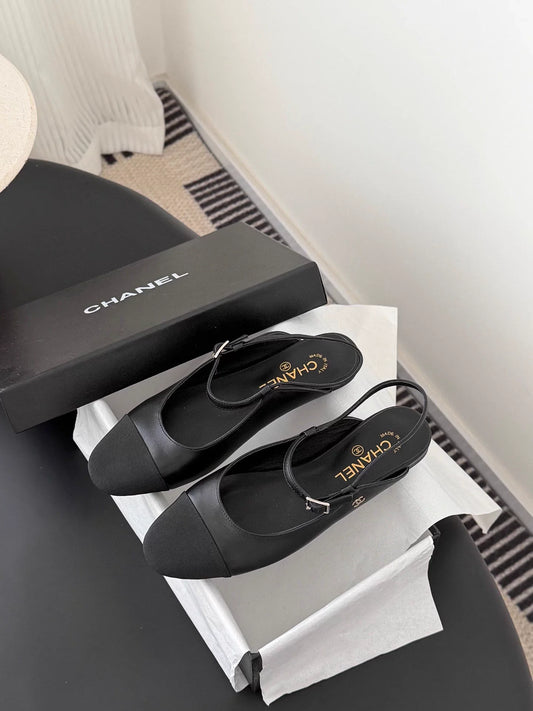 Mary Jane open-back flats