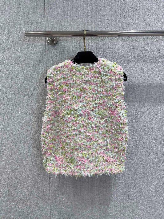 25fw Colorful macaron knitted vest(Medieval Series)