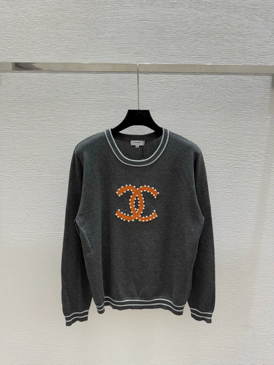 25fw Nail bead sweater
