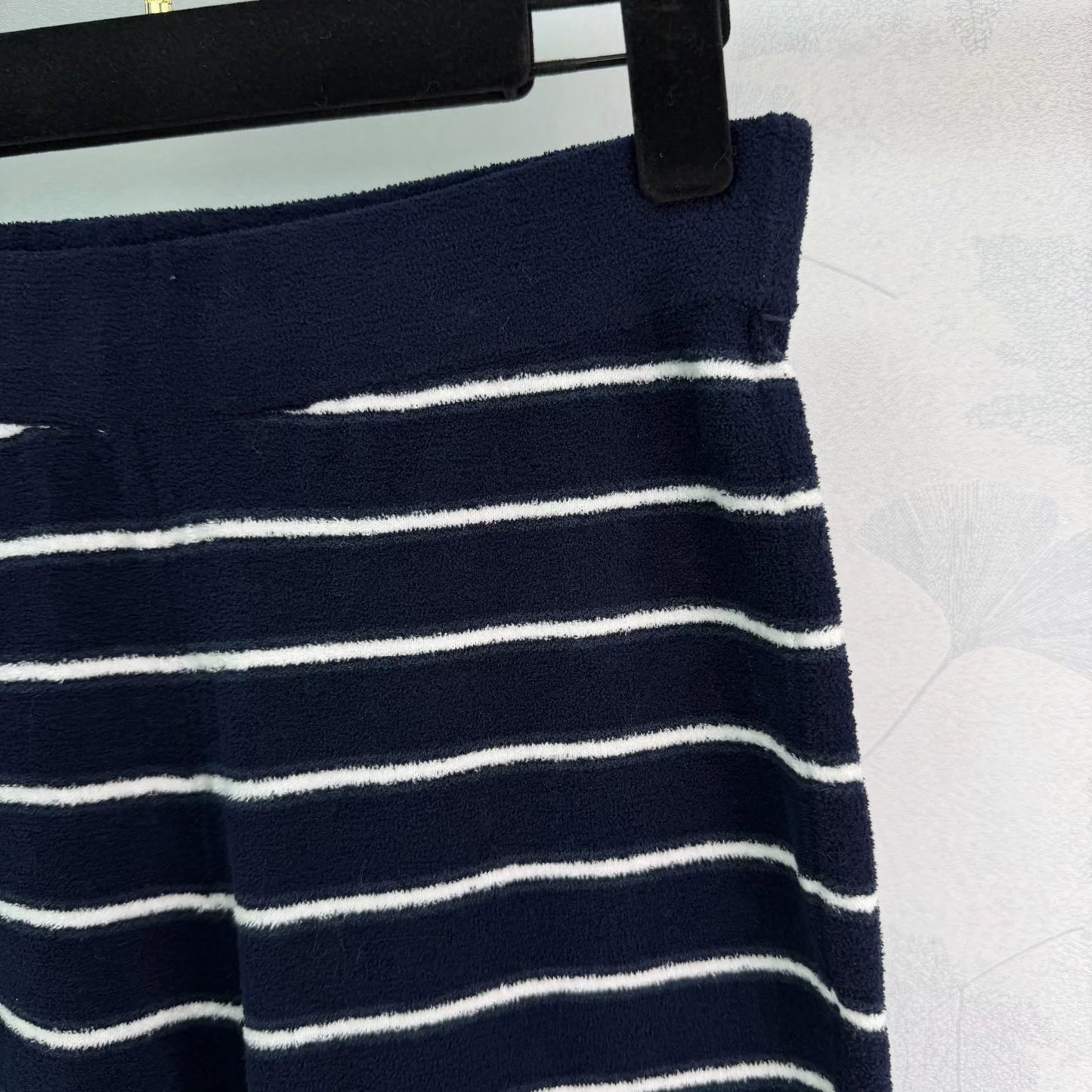 Striped Knit Flared Pants