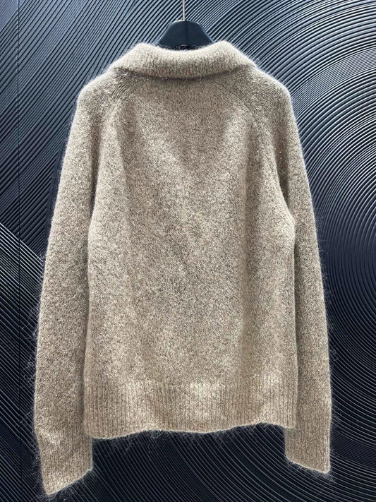 25fw Nail bead lapel sweater(Medieval Series)