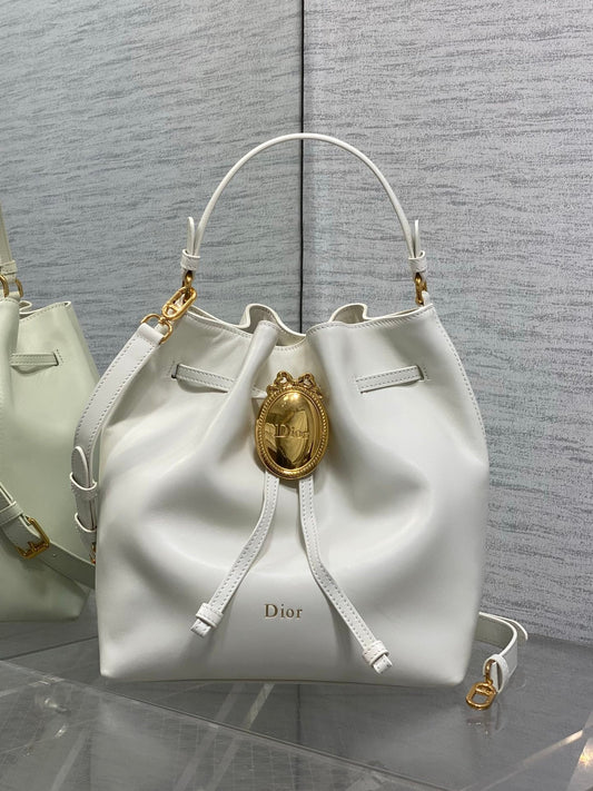 2026 Bucket Bag 27cm Suede Lambskin