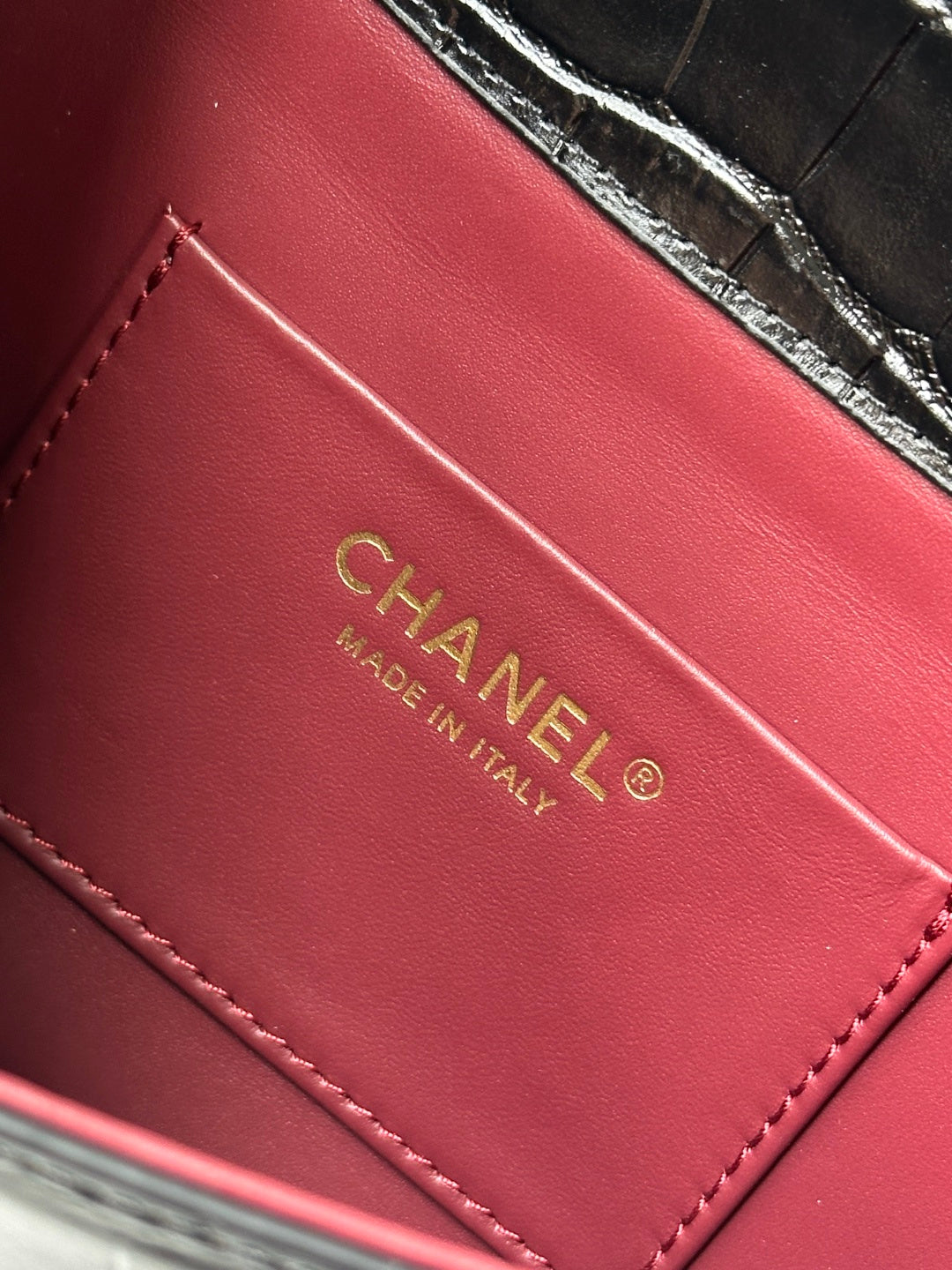 Chanel 2026 Crocodile Embossed Flap Bag 26cm Calfskin