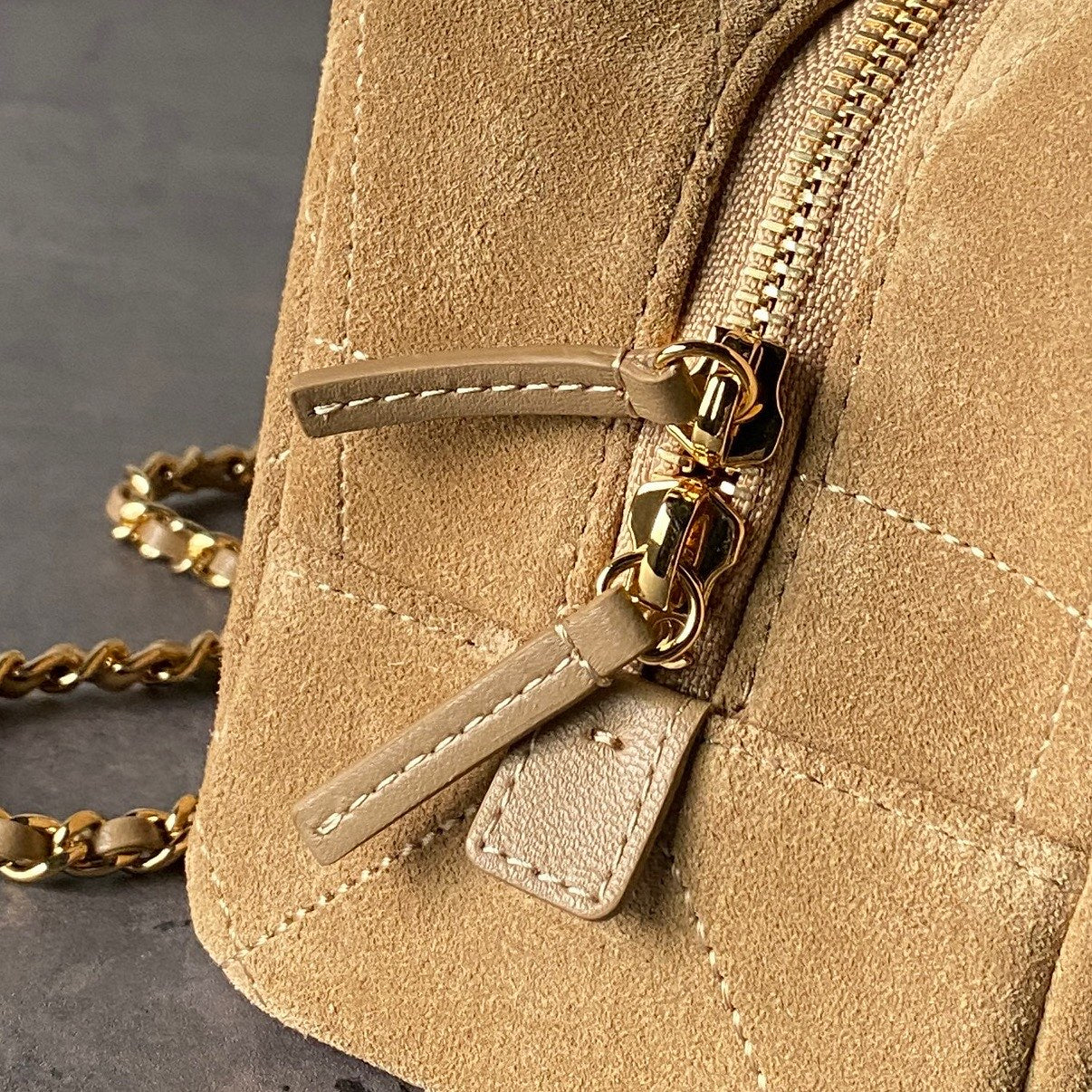 Chanel 2026 Bowling Bag 32cm Suede Leather