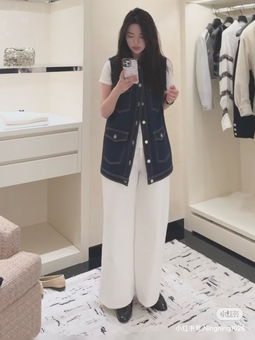 25ss denim vest