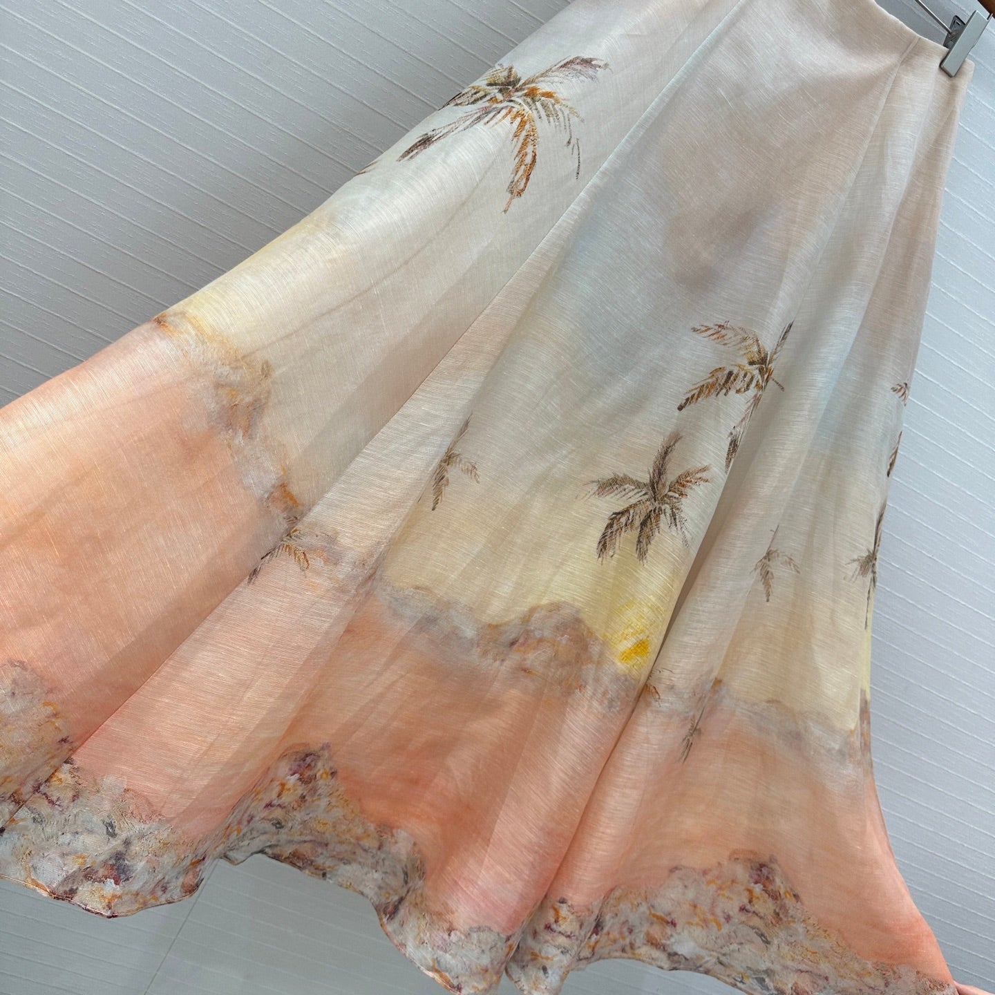 25ss silk skirt