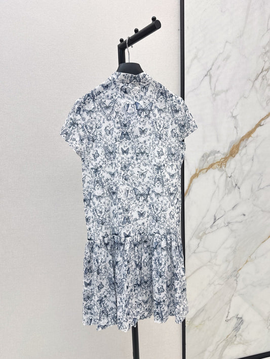 D 25ss printed dress