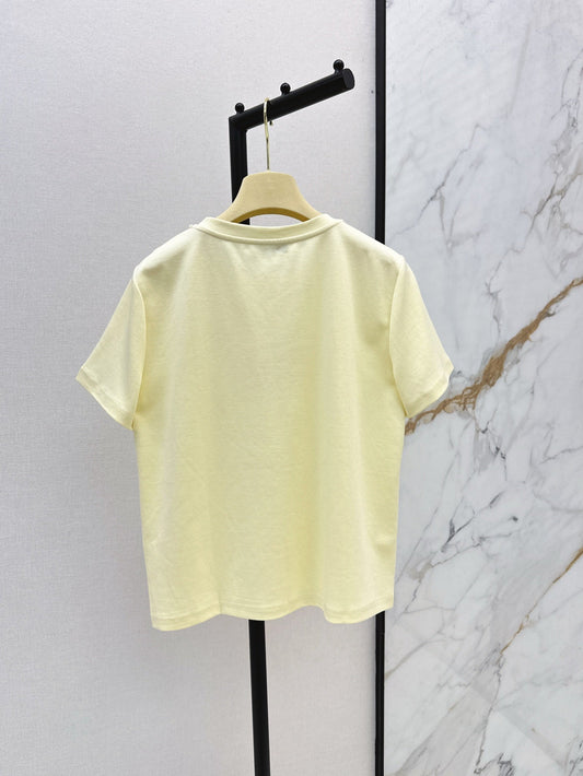 25ss rhinestone t-shirt