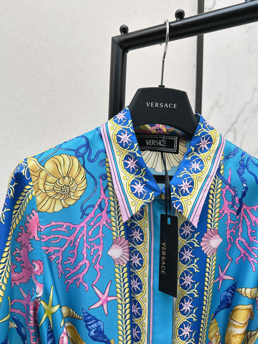 25fw new printed silk dress