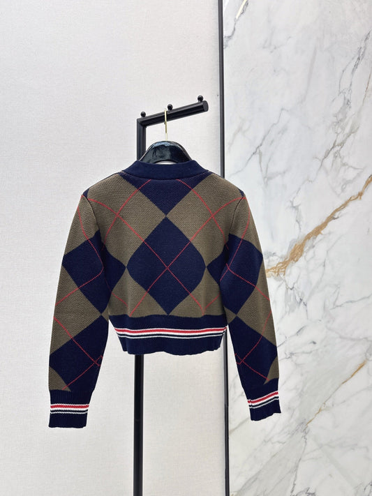 plaid cardigan