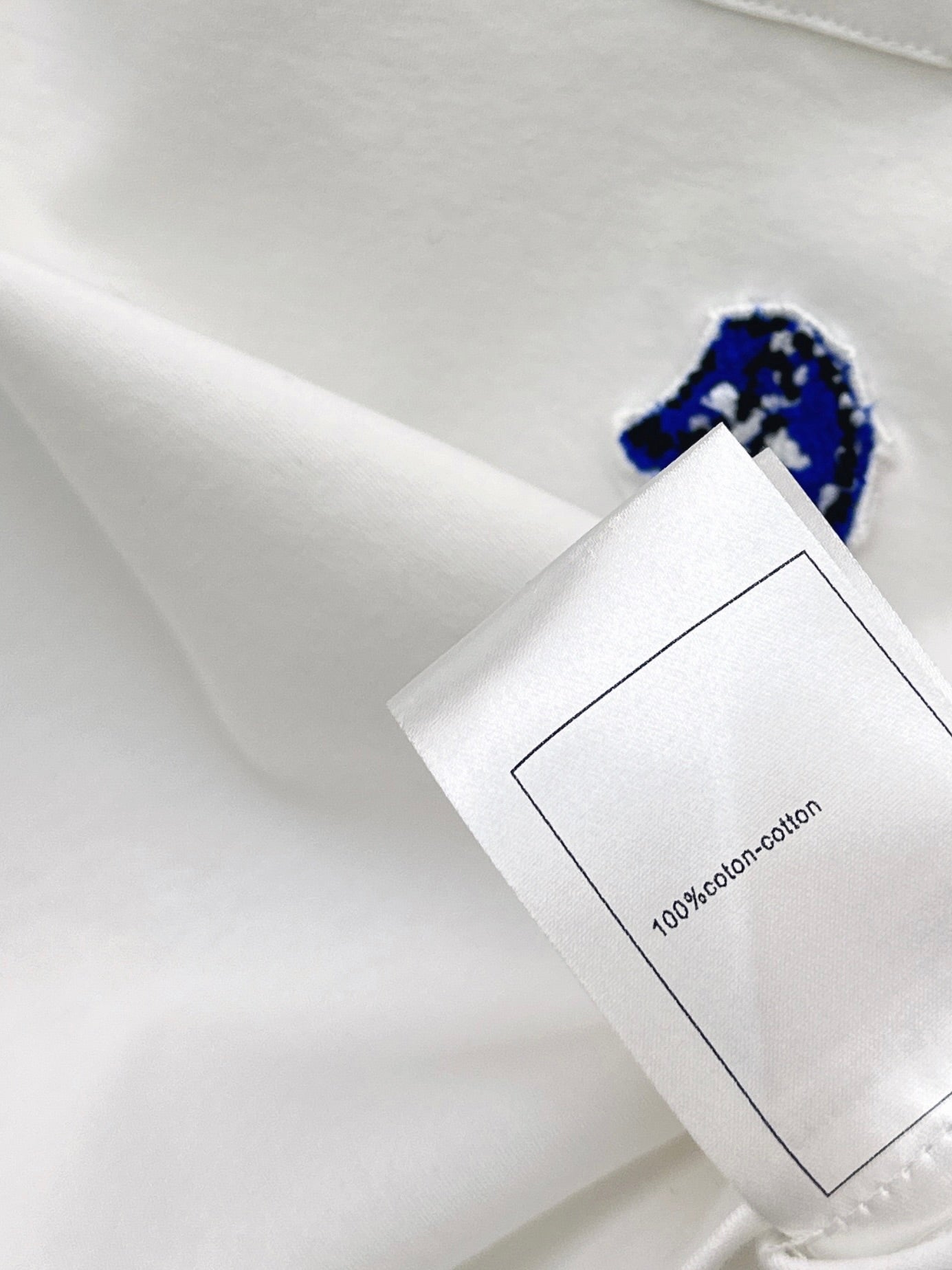 26SS NEW Simple Pocket Loose Rolled-Up Short-Sleeve White T-Shirt π€