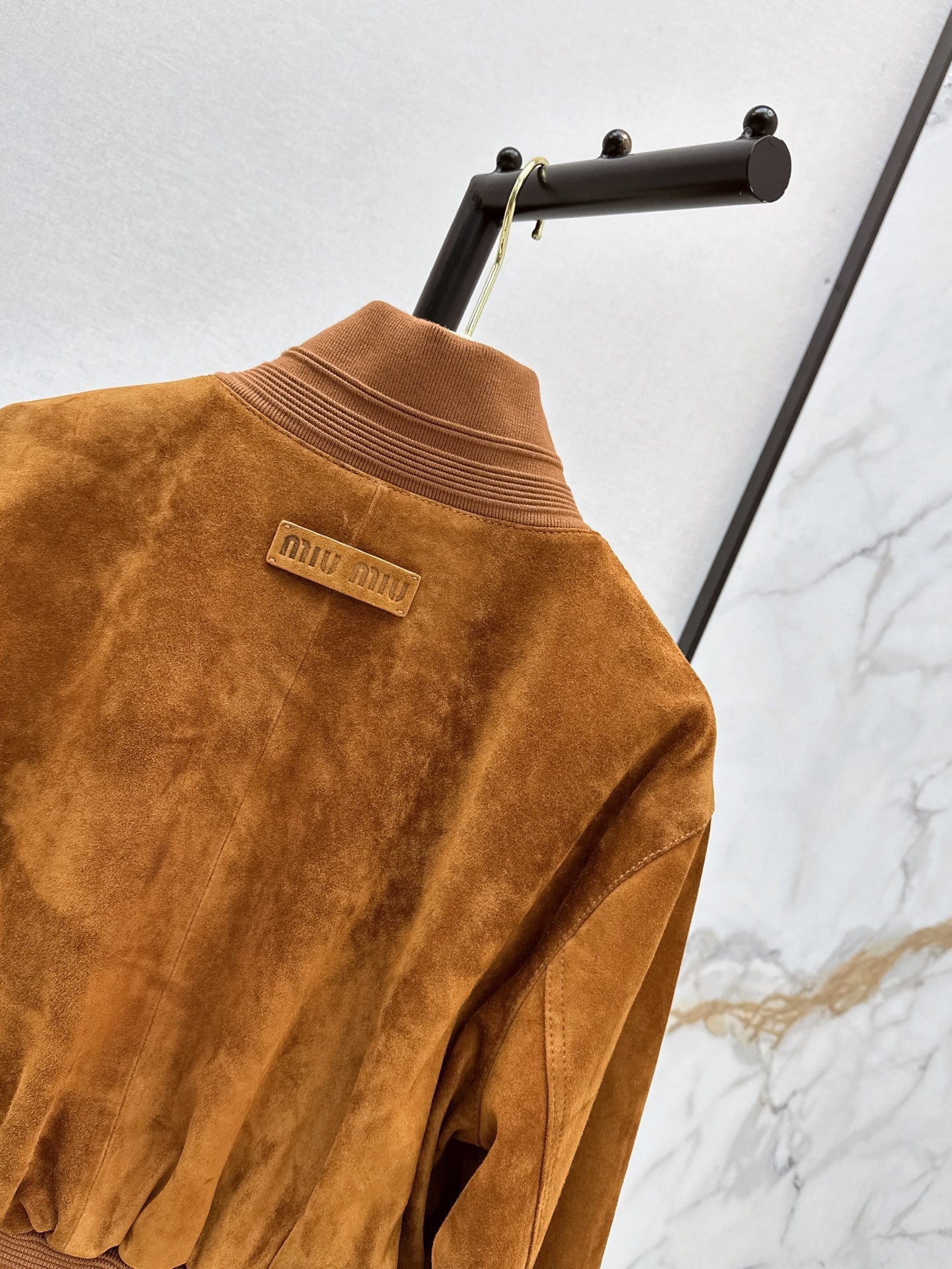 ❤️🔥Limited edition❤️🔥 26SS New Vintage-Style Brown Suede-Finish Cropped Jacket 🤎