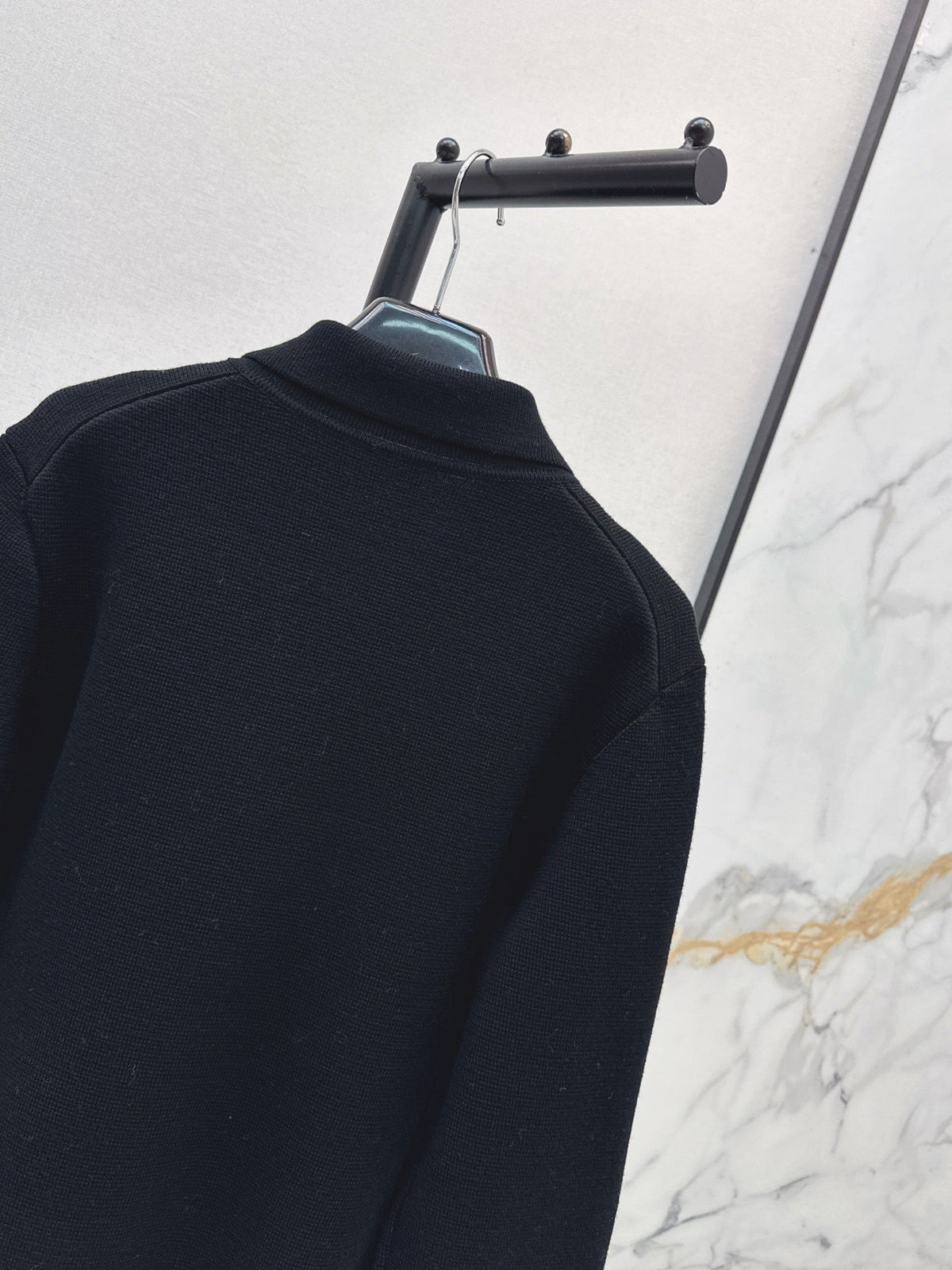 26FW New Versatile Black Knit Jacket π€