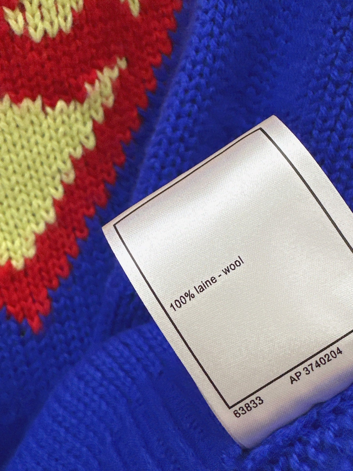 26FW New Crew-Neck Sweater in Red & Yellow π©΅
