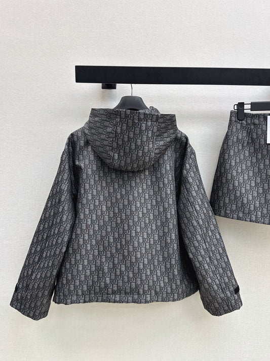 26FW NEW MissD Series Classic Monogram Hooded Jacket 🖤