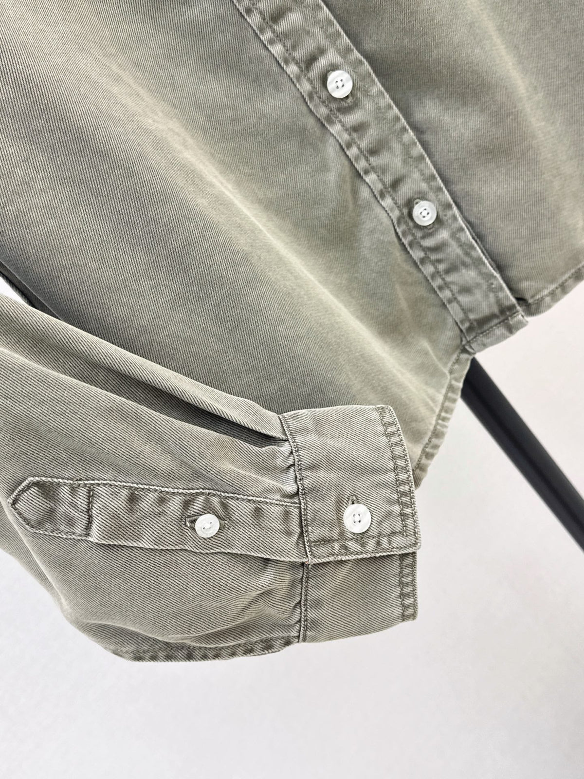 26FW New Denim Shirt with Contrasting Letter Logo Embroidery π€