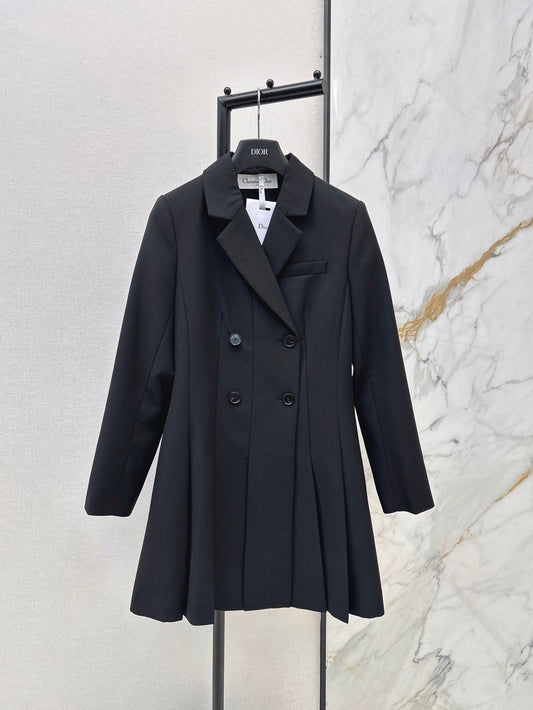 26FW New Double-Breasted Pleated Dress 🖤