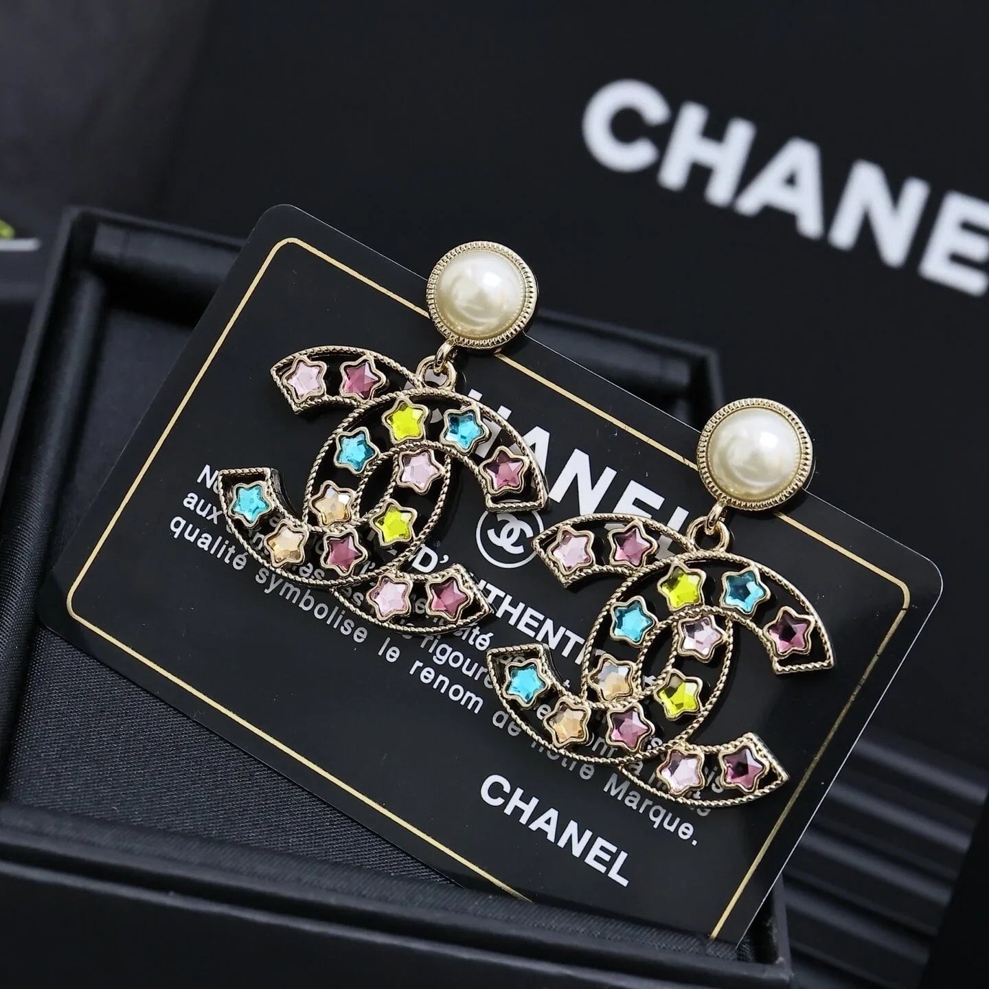 Colorful Star Statement Earrings