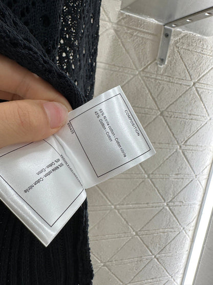2025 new product Pearl hollow long sleeves