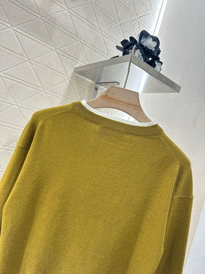 2025 new product Knitted long-sleeved sweater