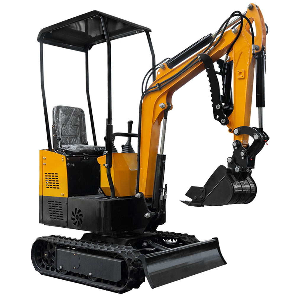 MS10 Pink Mini Excavator with Thumb Clamp, 1 Ton, Briggs & Stratton Engine, 13.5 HP