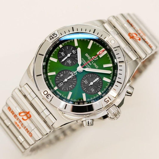 CHRONOMAT B01 STAINLESS STEEL GREEN DIAL