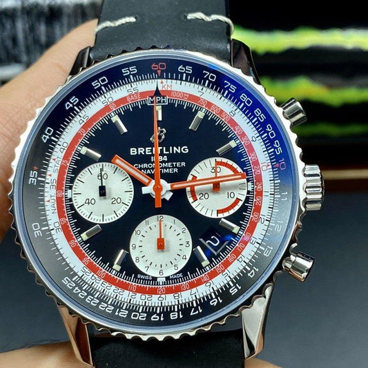 NAVITIMER B01 STEEL CASE BLACK DIAL
