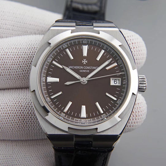 VACHERON OVERSEA AUTOMATIC 41 STAINLESS STEEL BROWN DIAL
