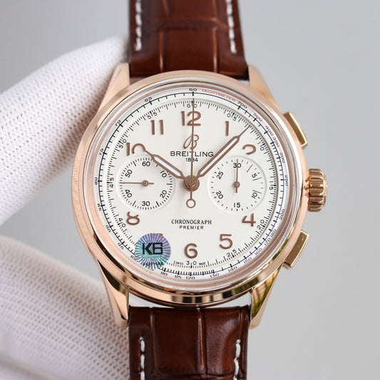 PREMIER B09 CHRONOGRAPH 40MM STAINLESS STEEL LEATHER