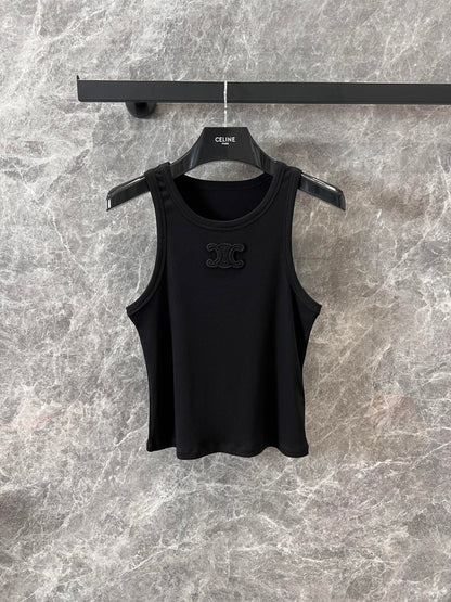 Embroidered all-match vest
