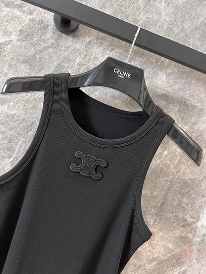 Embroidered all-match vest
