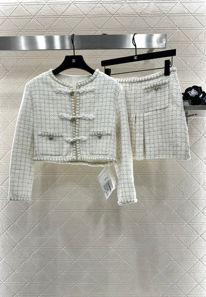 Chinese Knot Dress Jacket and Skirt Set