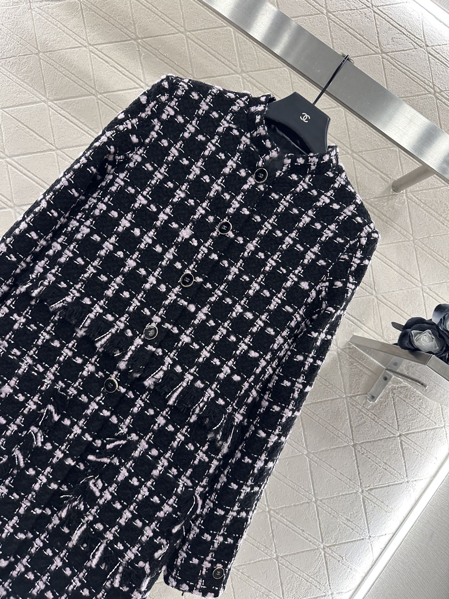 25fw Woven outerwear skirt