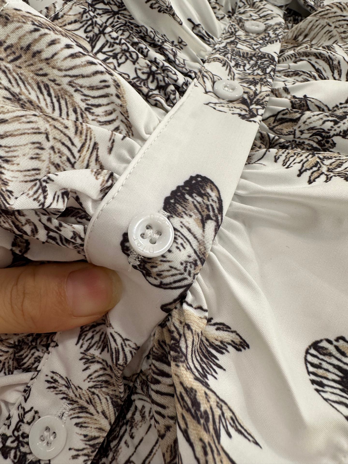 25fw Printed belt dress