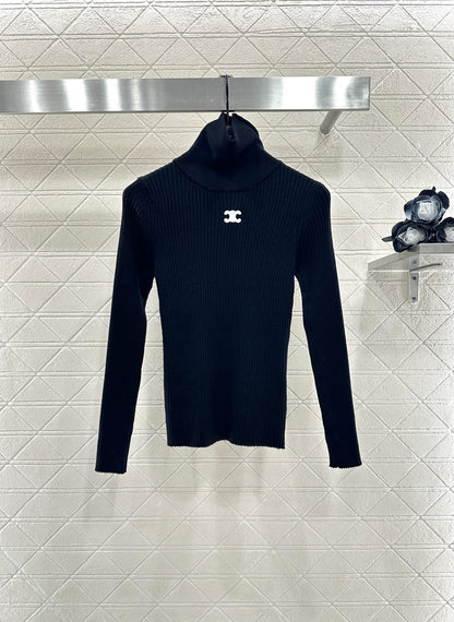 25fw Slim fit high neck base shirt