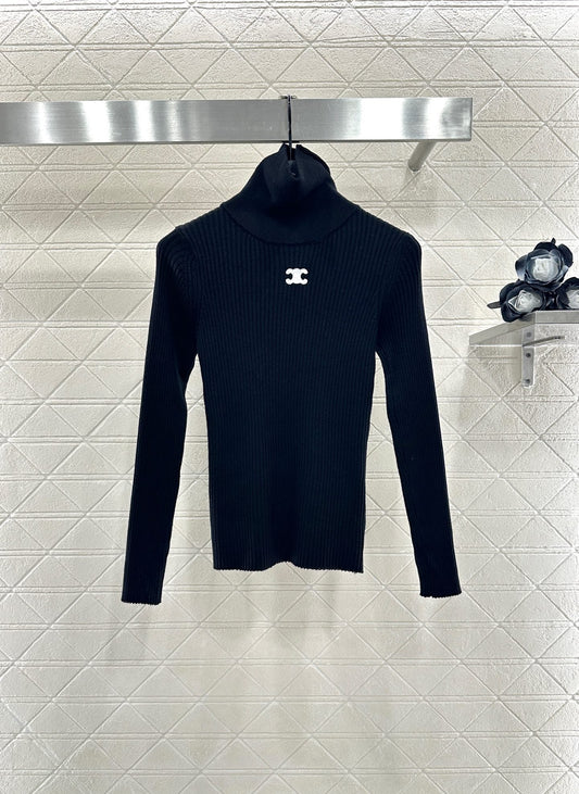 25fw Slim fit high neck base shirt